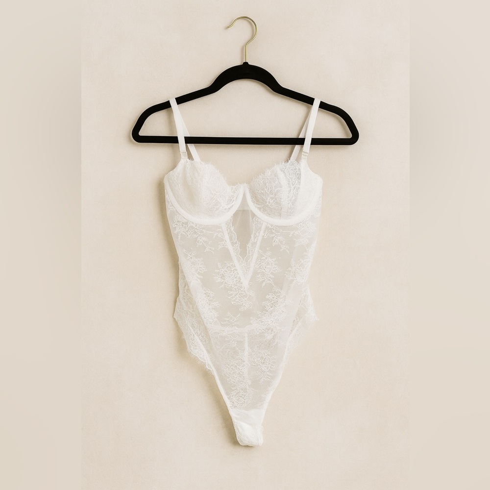 Victoria's Secret White Lace Chemise